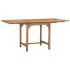 VidaXL Teck Solide Table Extensible de Jardin Table de Salle à Manger Table à Dîner Table de Terrasse Table de Patio Table 47420