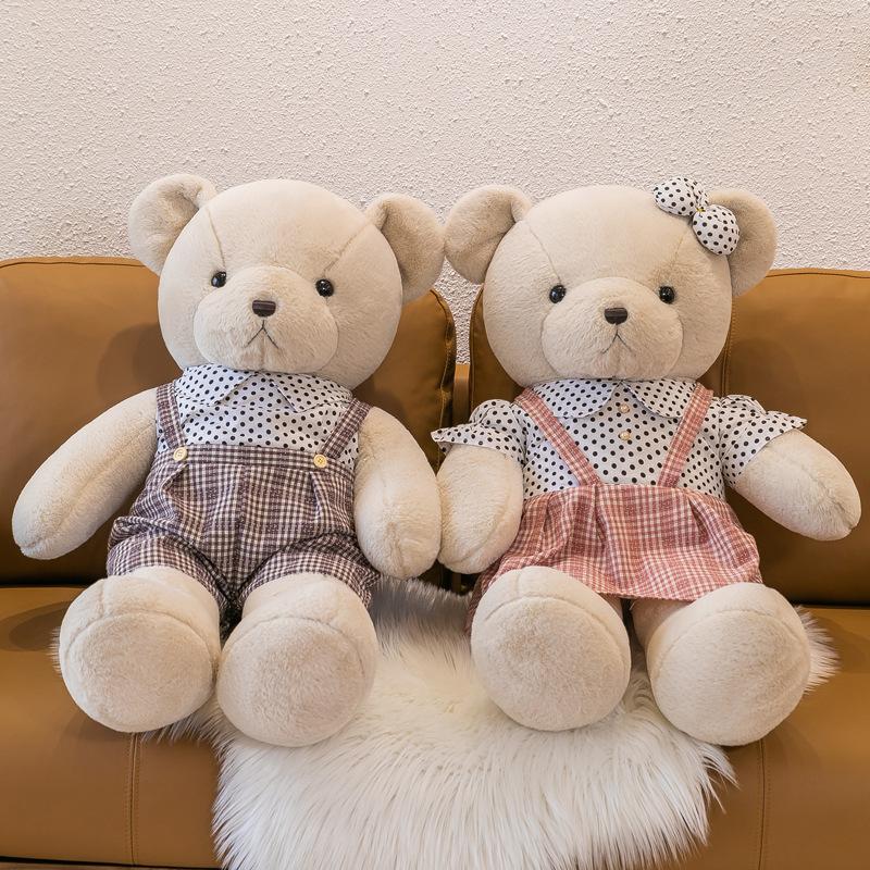 Couples Teddy Adorable Bear Plush Toy Soft And Cuddly Stuffed Animal For Girls And Friends