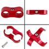 4Pcs Hose Separator Clamp Fitting Connector 6AN for Gas/ Oil/ Fuel Hose/ Line