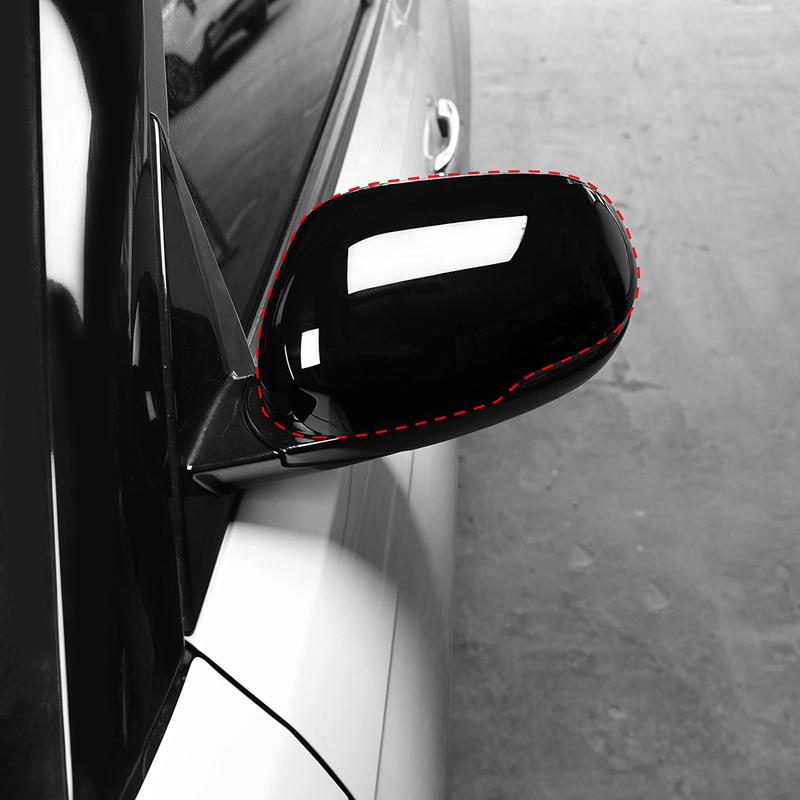 For Kia Soul -2025 GT Version Bright Black Side Door ABS Rearview Mirror Cover Trim Car Exterior Parts Rearview Mirror Shell