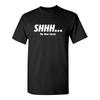 2025 Shhh No One Cares Sarcastic Funny Novelty T Shirt High Quality O Neck Short Sleeves Top Clothing