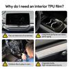 FDAIUN Car Interior Parts Protection Film for Volkswagen TPU Protective Film with Scratch Protection and Car Wrapping Film for Volkswagen Interior
