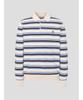 Binpolmen Multi-Stripe Collar Neck Knit Beige