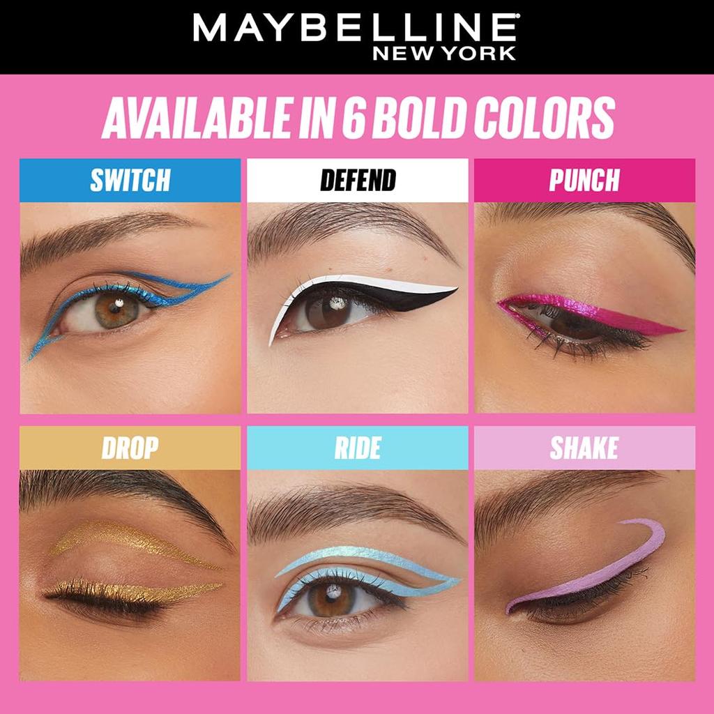 Maybelline New York Tattoo Play Pink Liquid Eyeliner 2.1ml Waterproof Smudge Proof Long Lasting 48H Vegan High Impact Color Eye Makeup