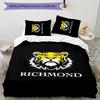 Richmond Tigers 3pcs Bedding Set Duvet Cover Closure Includes 1 Duvet Cover & 2 Pillowcases for All Seasons Bedroom Home Dorm Decor
