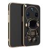 For OPPO Find X9 Ultra Case Shining Astronaut Spaceman Bracket Holder Design Soft Plating For OPPO Find X9S Back Cover