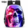 Skull Series Peripheral Animation Printing Backpack Student Bag Support