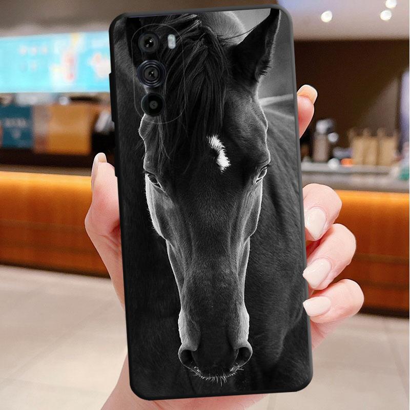 Phone Case For Motorola Edge 50 40 Pro 60 50 40 30 Ultra Neo Fusion Moto G85 G72 G53 G54 G84 G13 G32 Horse