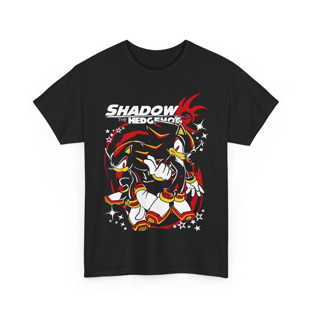 Hedgehog Shadow Tshirt Anime Comic Shirt Mens and Womens Summer Cotton Loose and Fashionable Short Sleeved Top