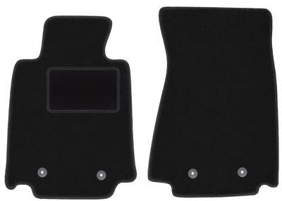Black Front Floor Mats For: Nissan 370Z Coupe, Roadster (2009-2020)