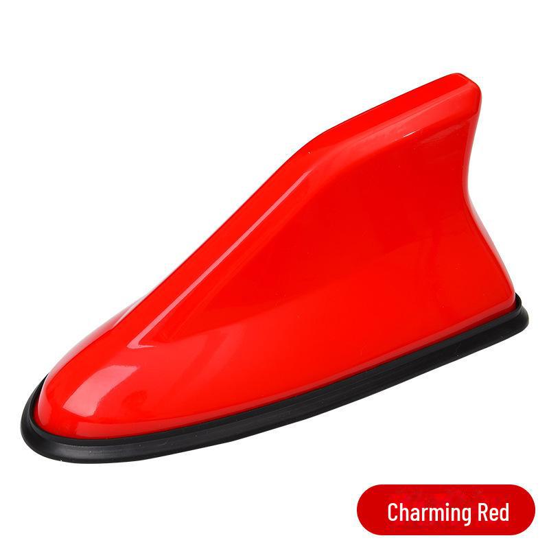 Second-Generation Shark Fin Car Roof Antenna – FM/AM Signal Booster, Decorative, No Drilling Required