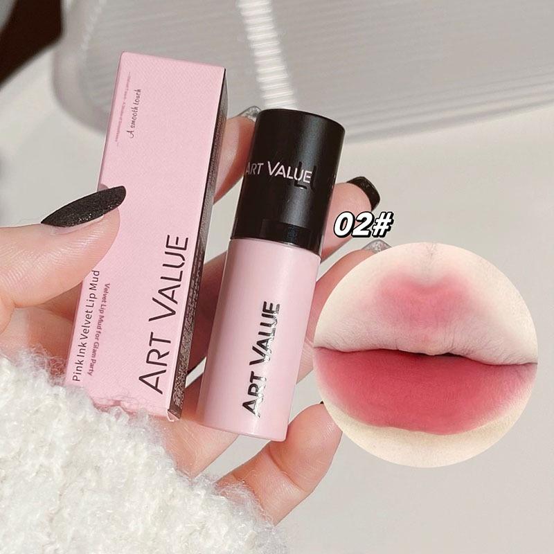 

Lip Gloss Long-Lasting Waterproof Silky Smooth Liquid Lipstick Pink Mist Velvet Lip Glaze Lightweight Makeup Lip Tint Mud
