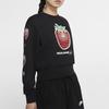 Nike Crew Neck Sports Pullover Long Sleeve Sweatshirt Women sweatshirt Black CJ3726-010