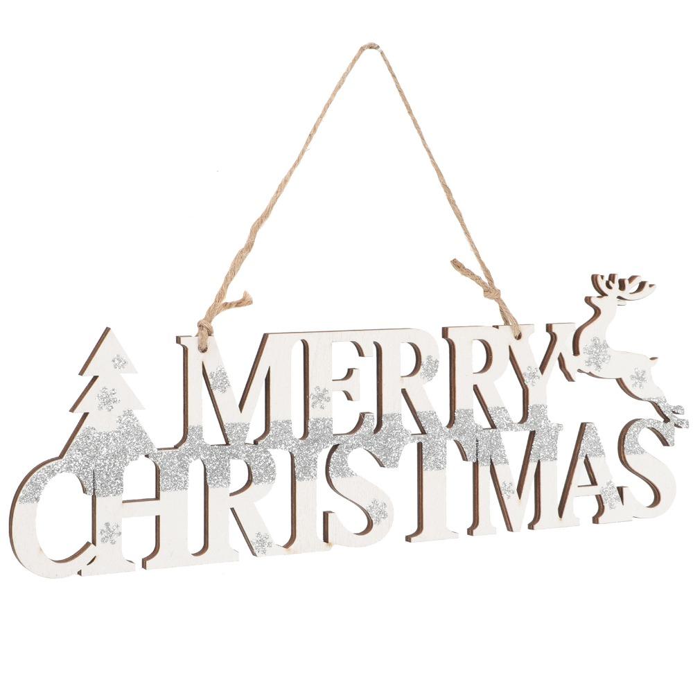 Wzór Łosia Świąteczny Wisiorek z Angielską Literą Rękodzieło Zawieszka na Choinkę Bar