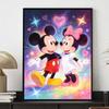 Disney Diamonds Full Diamond Art Painting Kit Mickey Minnie Romantic Hearts & Stars Diamond Painting Home Decor