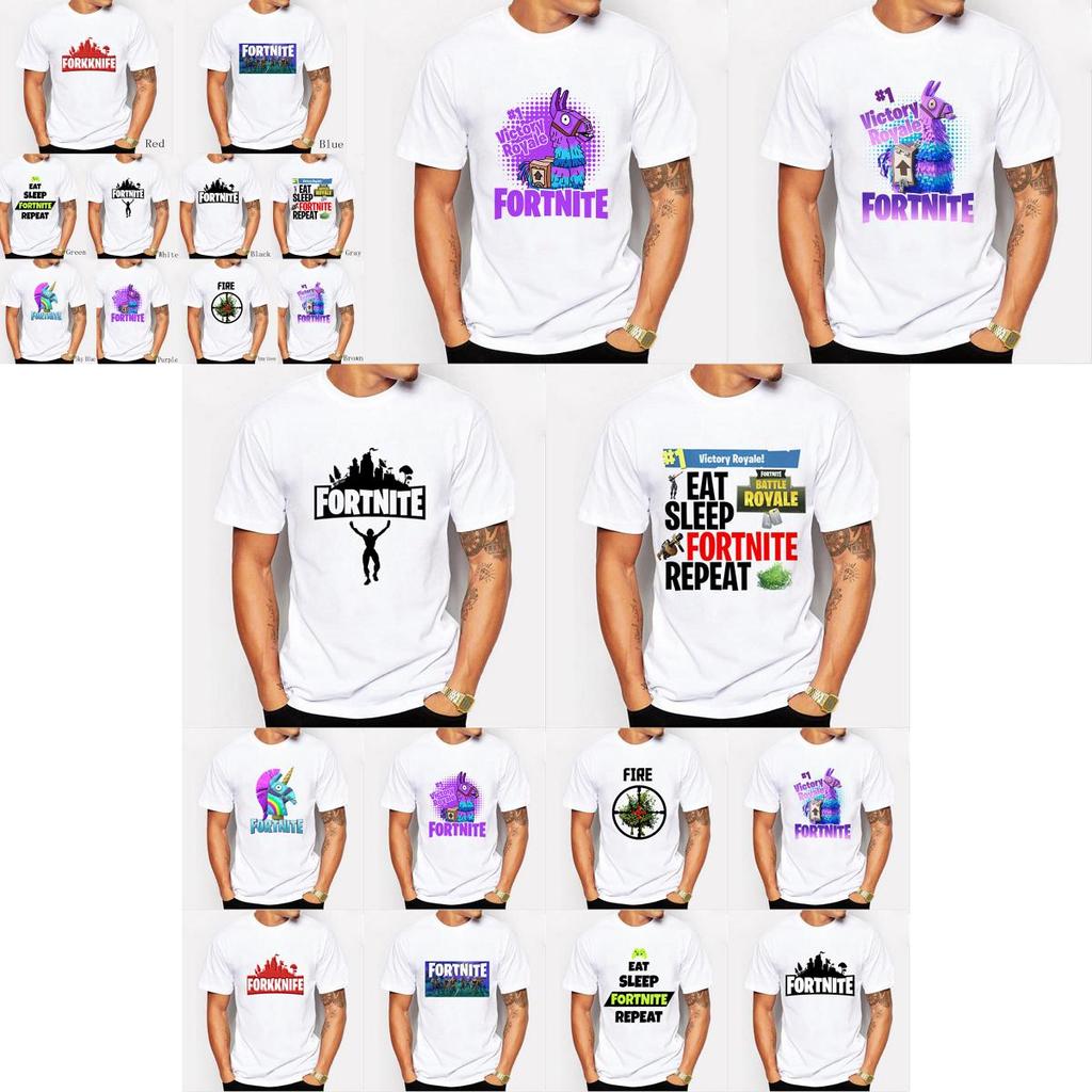 Fortnite Men Faddish Women Shirt Tshirt Leisure Short Sleeve Clothes Mens