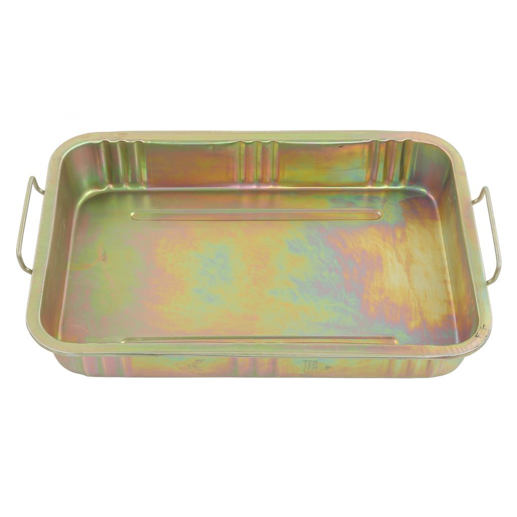 Galvanized Oil Drip Tray Pan Professional Metal Drain Container Universal Auto Repair Tool for
