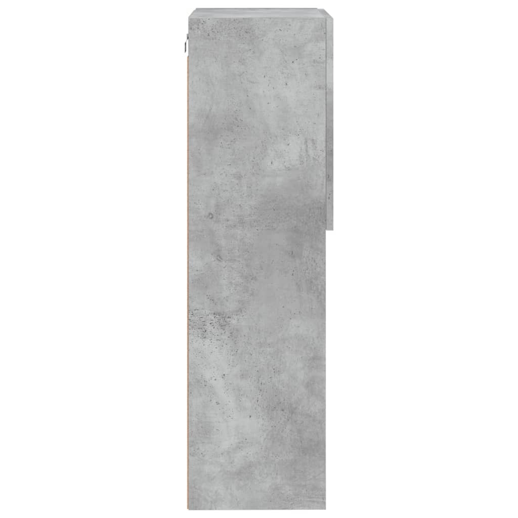TV Cabinet with LED Lights Concrete Grey 40.5 x 30 x 102 cm