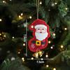Cute Christmas Tree Hanging Ornament Fabric Santa Gingerbread Man Bell Pendant Xmas Home Decor Holiday Party Gift Accessories