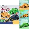New Dinosaur Tank Inertia Glide Ejection Car Simulation Shape Boy Girl Parent-child Interactive Educational Toy White