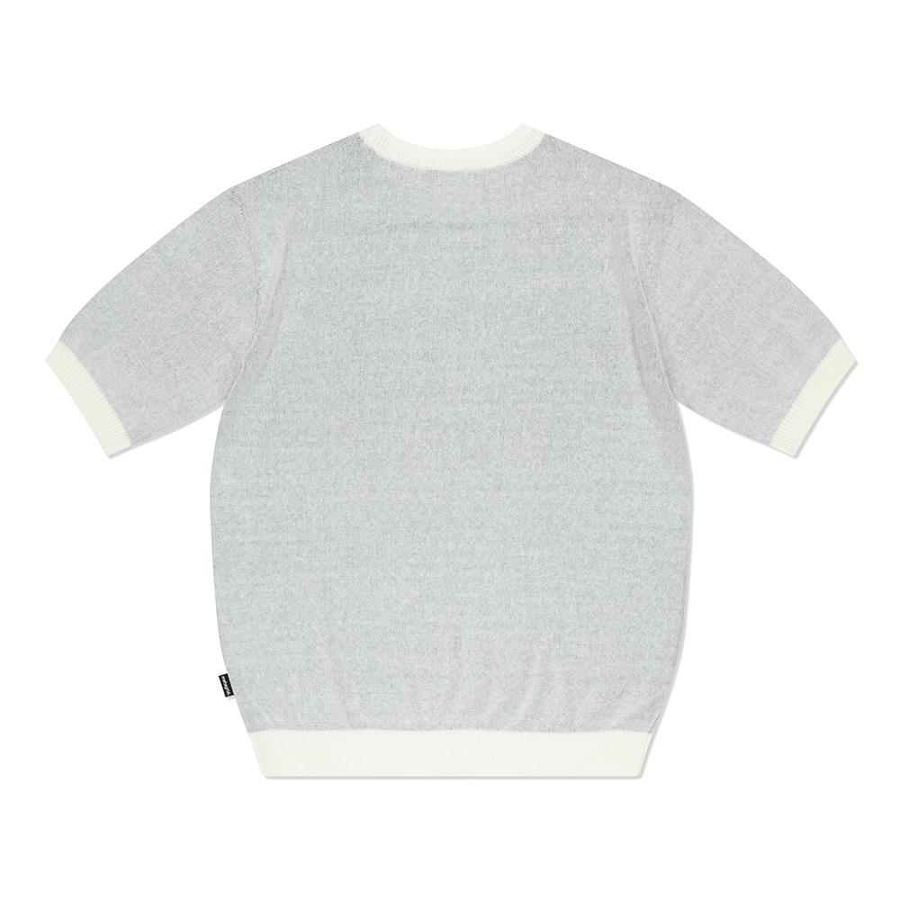 MAHAGRID College Logo Half Knit Ivory(Mg2Dmmk601A)