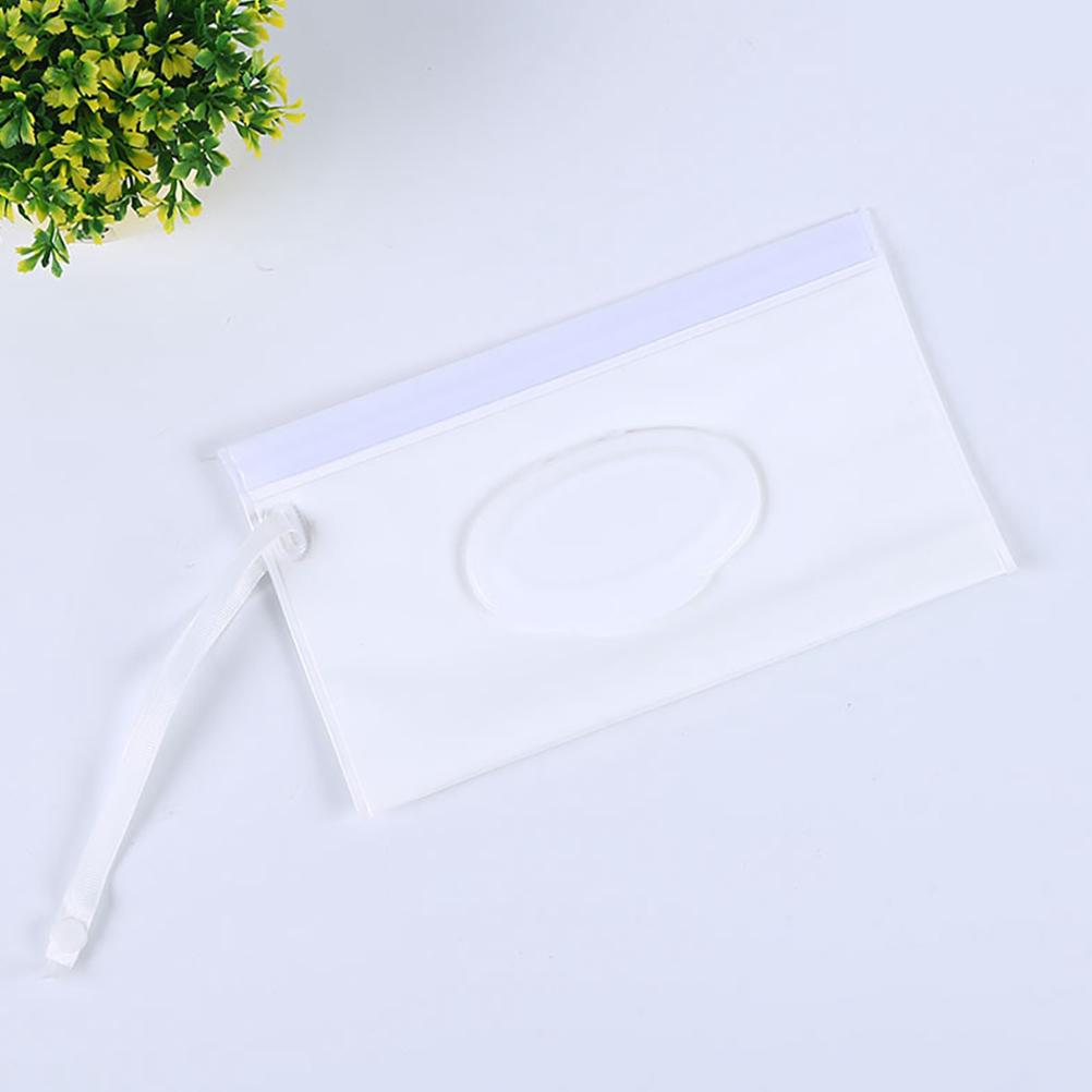 2Pcs Portable Wet Wipes Dispenser Holder Wipes Bags Case Pouch Reusable Refillable Travel Wipes