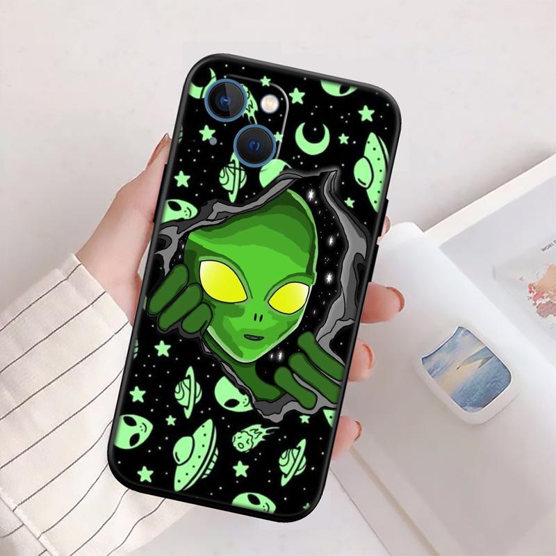 BH46 Trippy Tie Dye Peace Alien New High-End Shell Phone Case for Redmi Note 8 9 Pro Max 9S 9T 9C NFC 8T 8A 10A A4