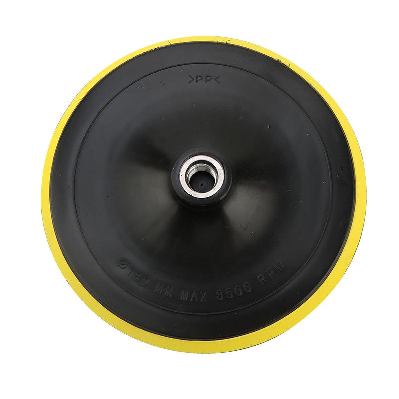 Self-Adhesive 4-Inch Flocking Sandpaper Disc for Angle Grinders - Hook & Loop Polishing Pad.