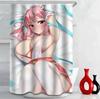 Tenda da Doccia Nuda con Stampa di Ragazza Anime Seno Grande Sedere Grande Forniture per Bagno Decorazione Bagno Impermeabile di Alta Qualità con Gancio