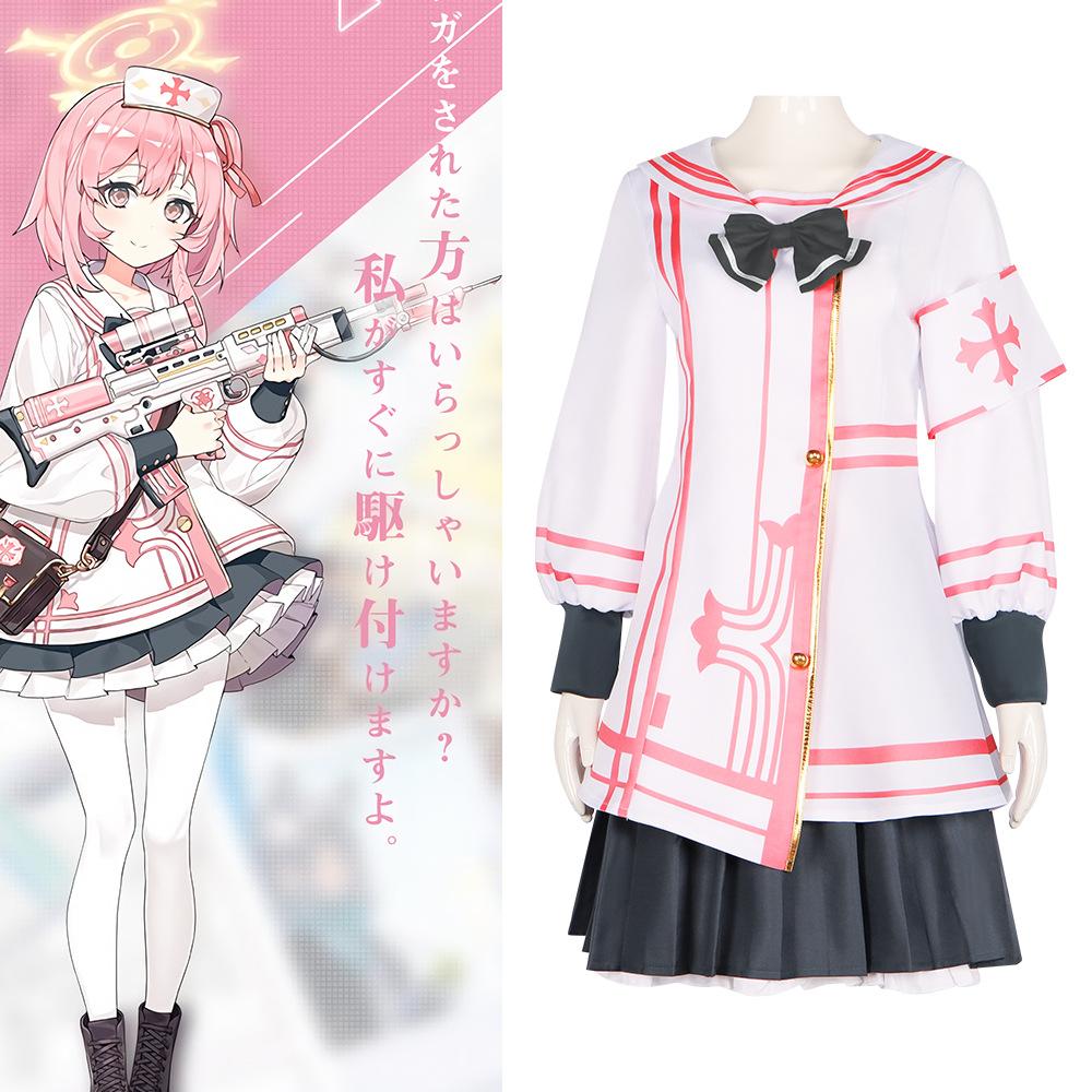 Serina Archive Blue Nurse Cosplay Costume Cartoon Game Character Roleplay Maid