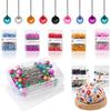 300pcs Boxed Pearlescent Pin Round Headed Positioning Pin Handmade Sewing Tool for CLothes Patchwork Quilling XJM