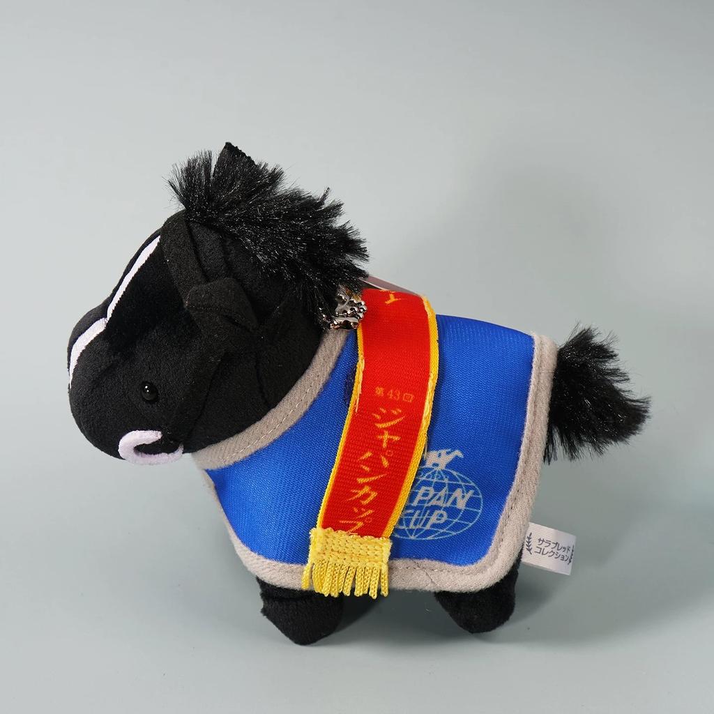12CM Japanese Cute Champion Racehorse Tenno Sho Little Horse Plush Toy Keychains kawaii Pony Souvenir Accessory Bag Pendant Gift