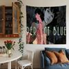 Japanese Horror Movie Pperfect Bblue Anime Tapestry Hippie Flower Wall Carpets Dorm Decor Wall Hanging Home Decor