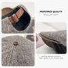 Woolen forward hat women's autumn and winter solid color retro versatile duck tongue newsboy hat warm face small painter hat