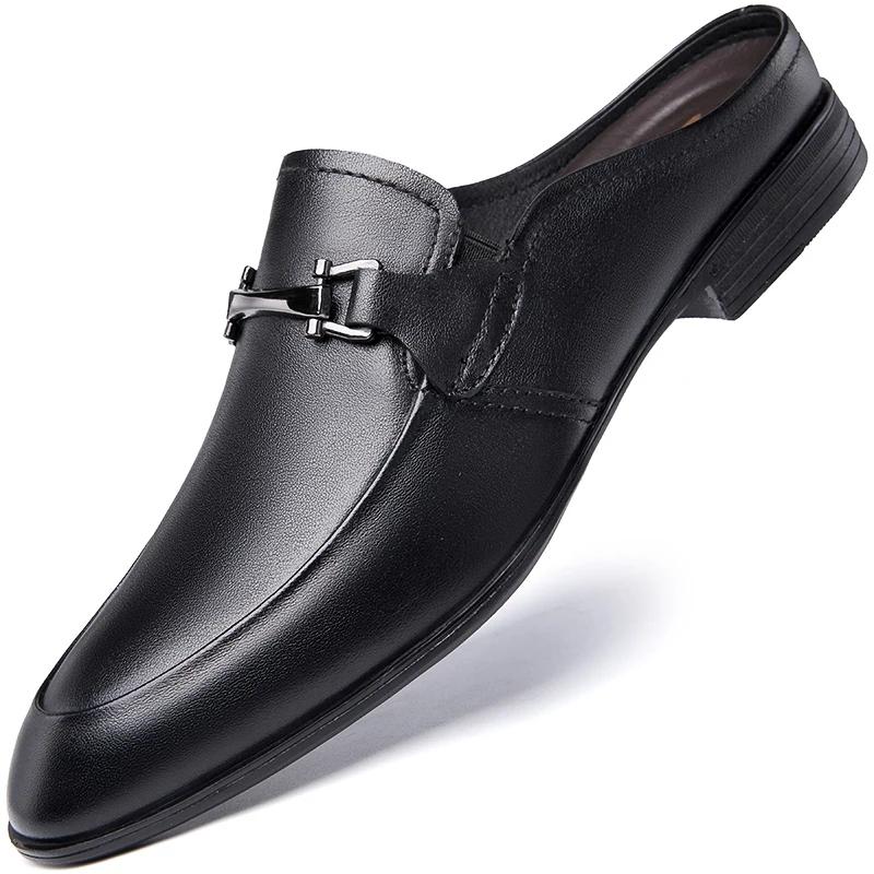 

Простые офисные мужские туфли, легкие мужские туфли без застежек, новые кроссовки из натуральной кожи с вырезами, высококачественная прогулочная обувь 47