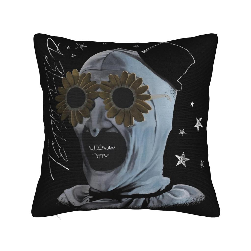 Terrifier Horror Movie Pillowcase Soft Polyester Cushion Cover Gift  Pillow Case Cover Home Zipper 45X45cm