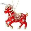 Festive Atmosphere Supplies 2PCS Christmas Goat Hanging Ornaments, Decorative 2D Acrylic Tree Ornament for Restaurant Pendants, Lightweight Ornaments