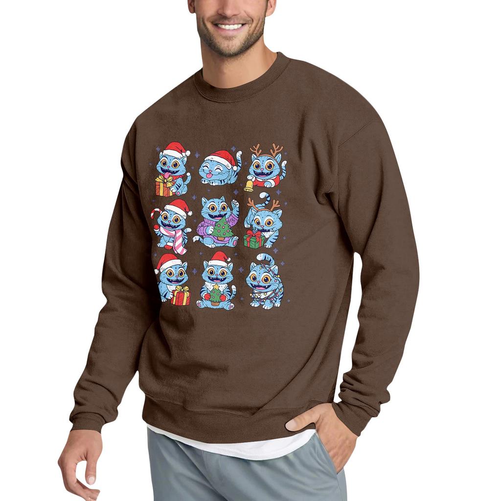 Men's Casual Sweatshirt With Fun Film-Themed Print