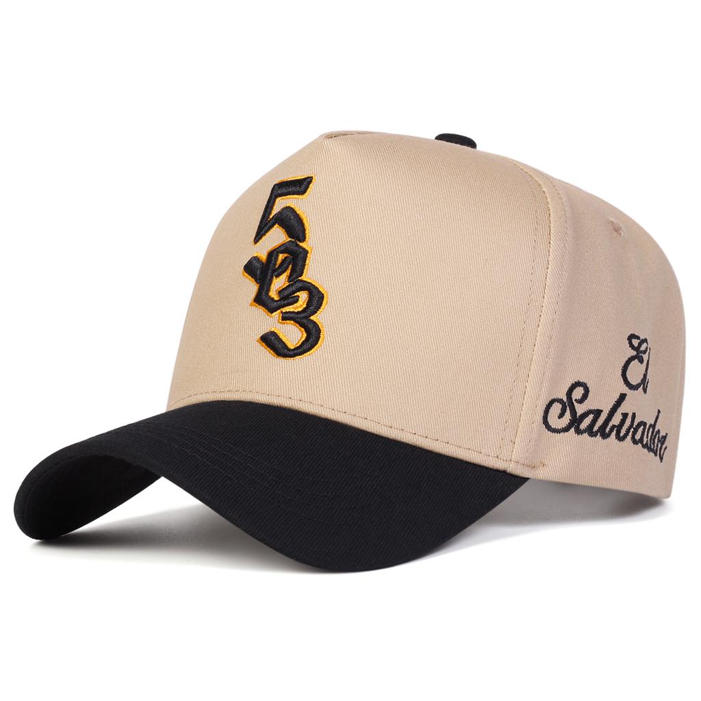 Men Number 503 Embroidered Baseball Cap Outdoor Adjustable Sunscreen Leisure Hat Spring Autumn Travel Tourism Beach Vacation