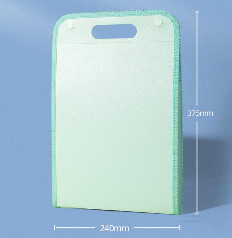 Vertical Hand-held Organ Bag A4 Paper File Folder Large Capacity Multi-layer Expanding Folder Student Data Sorting Storage Bag