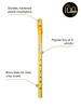 Waltons Rainbow Whistle, Yellow, Key D, 1550P