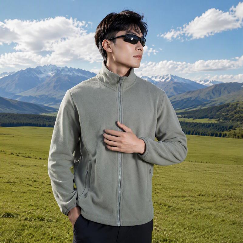 Warm jacket liner women's double-sided thin velvet autumn and winter, outdoor casual fleece jacket fleece jacket
