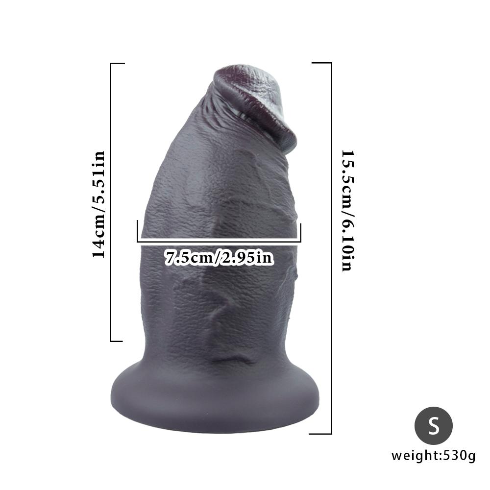 Soft Realistic Liquid Silicone Dildo Big Penis Anal Vaginal Plug Adult Masturbation Sex Toy