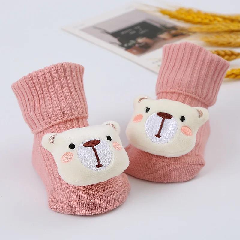 

Мультяшные детские носки для девочек и мальчиков, нескользящие, мягкие, хлопковые, весенне-осенние, для малышей, для дома, носки для детей L (3-5Y)