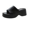Sandali Zeppa Donna   Coreani Scarpe Zeppa Tacchi Alti Donna Fondo Spesso Zoccoli Estivi Casual Pantofole Donna