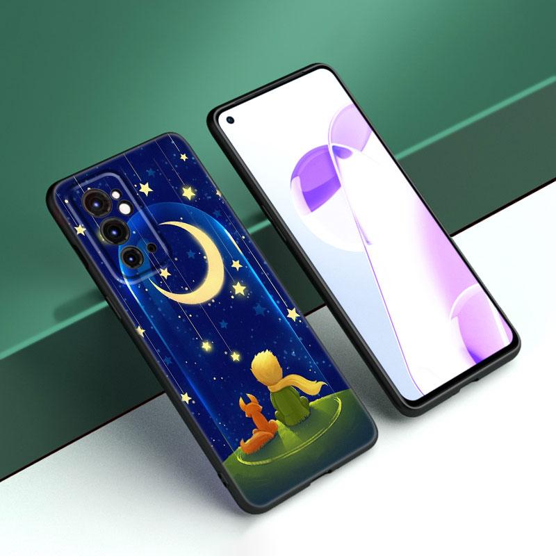The Little Prince Black Silicone Phone Case For OnePlus 9 10 11 12 ACE 2V Pro 9RT 10T 10R Nord CE 2 3 Lite N10 N20 N30 5G