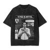 Rapper Vybz Kartel Tour 2025 Magliette da Uomo Lavate Vintage Manica Corta Girocollo Magliette Cotone Regalo di Compleanno Vestiti