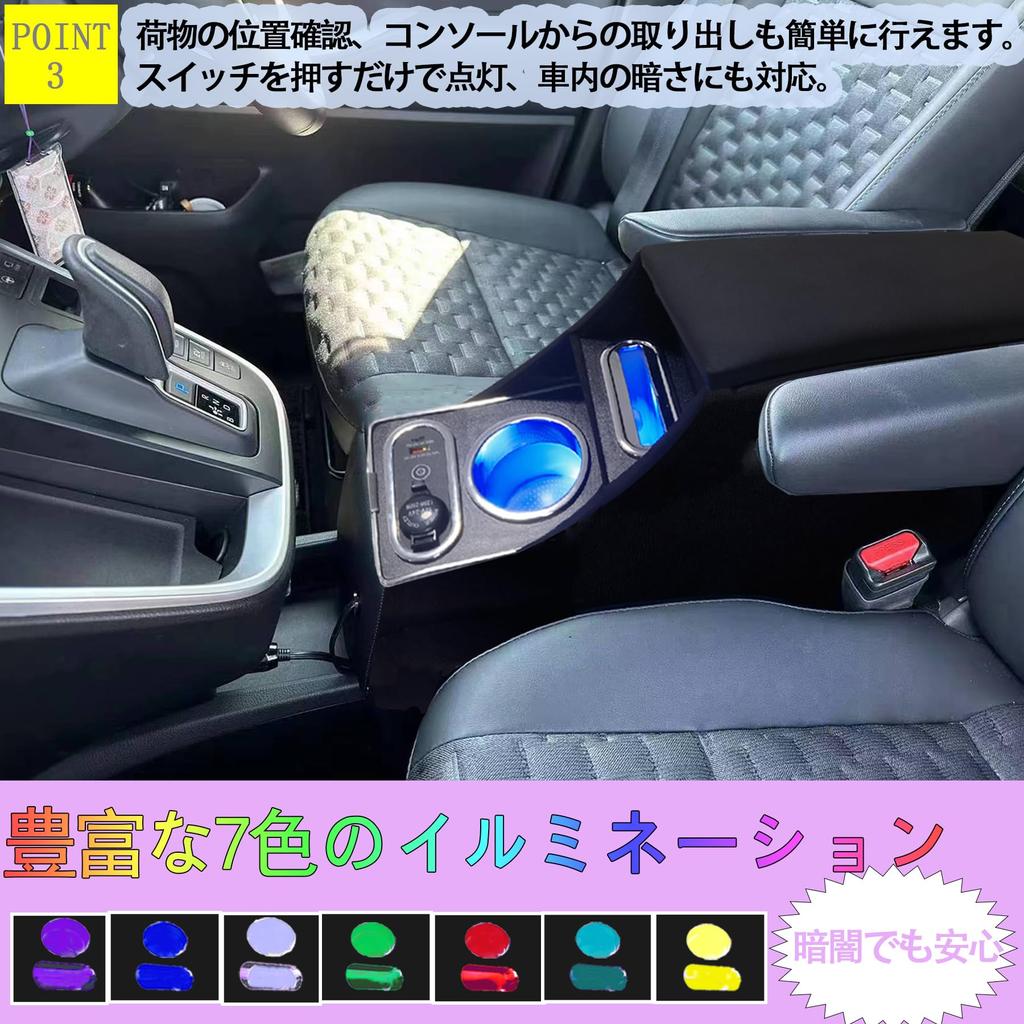 Yotetat Wireless Charging Console Box for the New Step Wagon Spada and with Breathing and USB STEPWGN Compatible with RP HEV and Center Smart Armrest