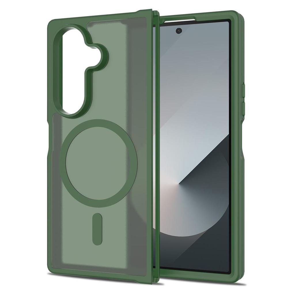 Samsung Z Fold 7 5G Magnetic Anti-Drop Frosted Case, Semi-Transparent Skin-Feel Cover