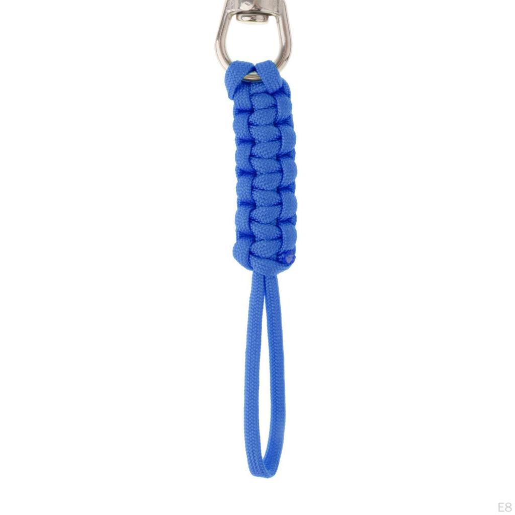 Scuba Diving Snap Hook Single Ended Flag Clips Water Sports Paracord Lanyard Balck